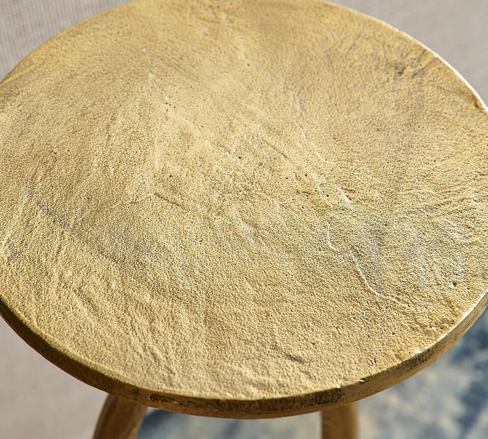 Bodhi Round Metal Accent Table (10")
